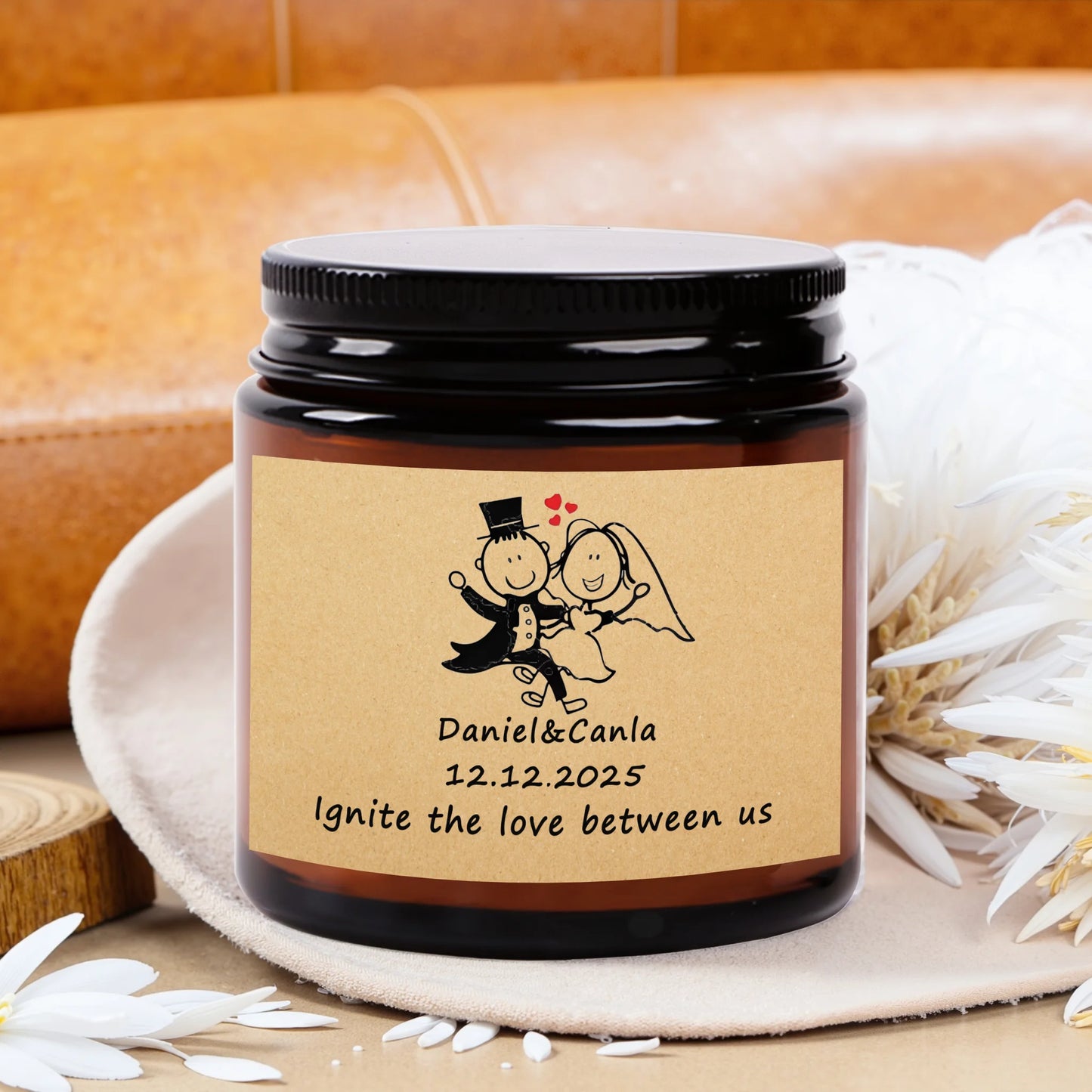 Custom Photo Scented Candle - 3.5oz Personalized Aromatherapy Gift