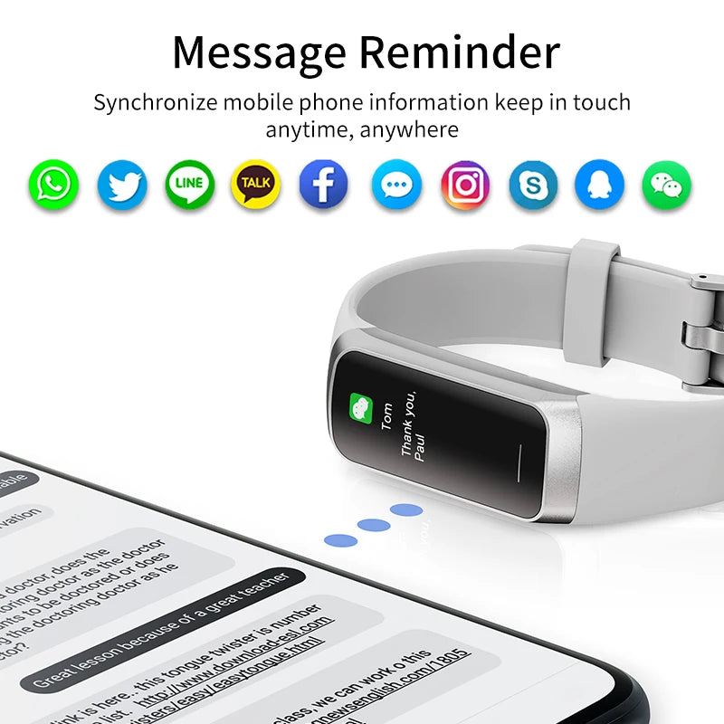 LIGE AMOLED Smart Watch Men Women 2026 Smart Band Heart Rate Blood Oxygen Smartwatch Waterproof Sport Fitness Tracker Bracelet