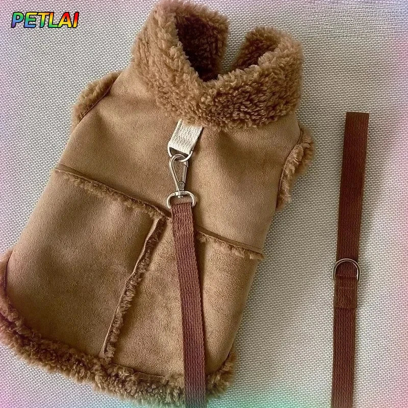 Cozy Dog Vest Jacket — Soft Autumn/Winter Coat for Small & Medium Dogs