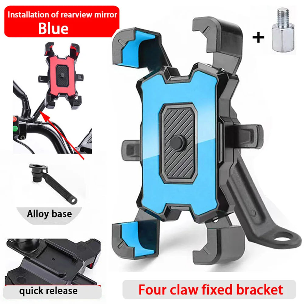 360° Rotatable Electric Bicycle Universal Phone Holder for Bike Moto Motorcycle Stand Bracket motorcycle accessories