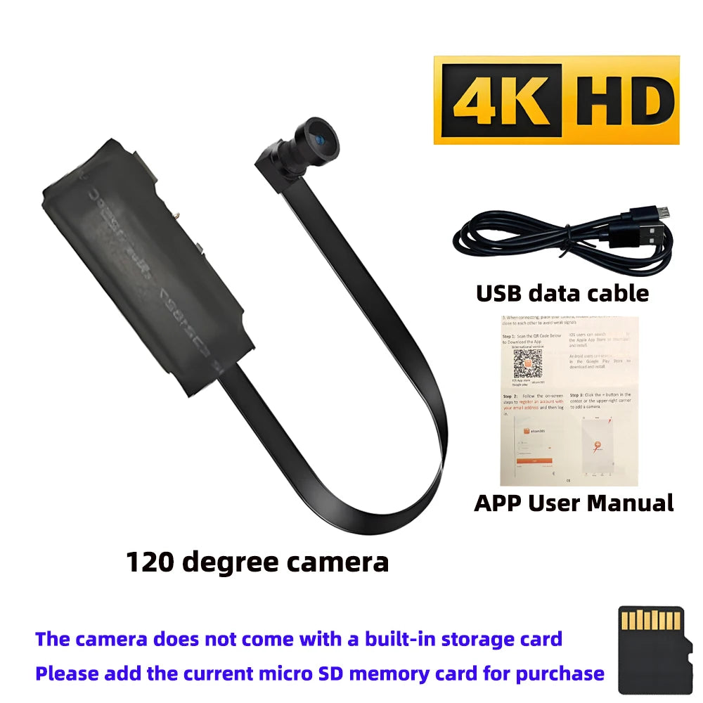 4K Mini WiFi Security Camera – Remote View & Motion Alerts