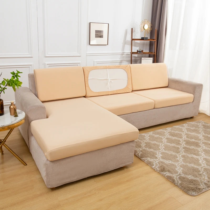 Summer Silk Spandex Seat  Sofa Cushion Cover Pad Protect 2026 Living Room Couch Slipcover 1 2 3 4 Seater Sofa Seat Covers