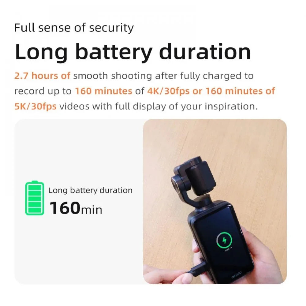 4K Handheld Pocket Gimbal Camcorder — Stabilised Vlog Camera