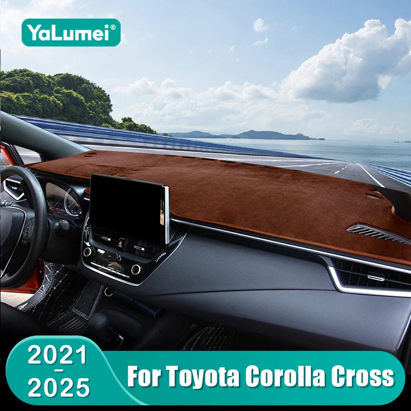 For Toyota Corolla Cross XG10 2021 2022 2023 2024 2025 Hybrid Car Dashboard Sun Shade Cover Instrument Desk Non-slip Accessories