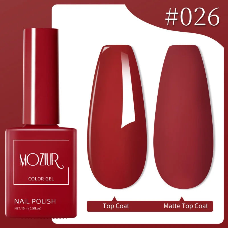 Colorful Hot Sale Uv Gel Nail Polish Set Soak Off Gel Nail Polish 15ml Professional Nail Gel Polishes