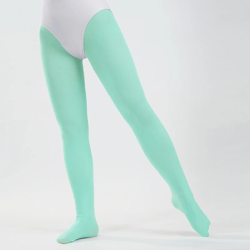 Girls High Waist 90D Soft Ballet Leggings Adult Solid Color Stockings 10 Colors Toddler Kids Dance Students School Footed Tights