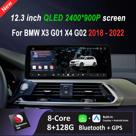 Car Stereo with Apple CarPlay & Android Auto, Compatible with BMW X3 G01 & X4 G02 (EVO System)