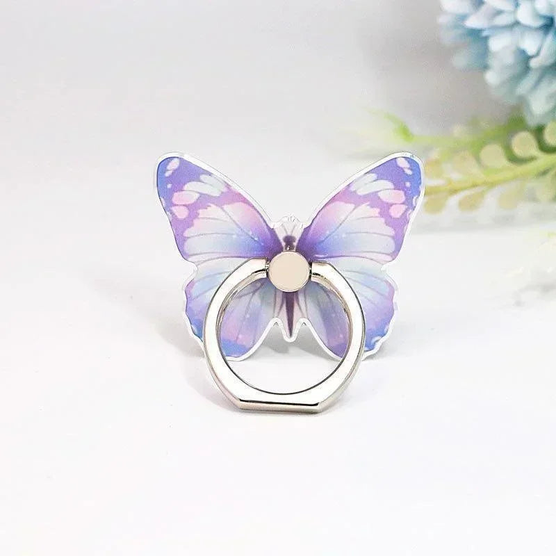 Beautiful Butterfly Phone Ring Holder – Finger Grip Stand | Universal Smartphone Accessory