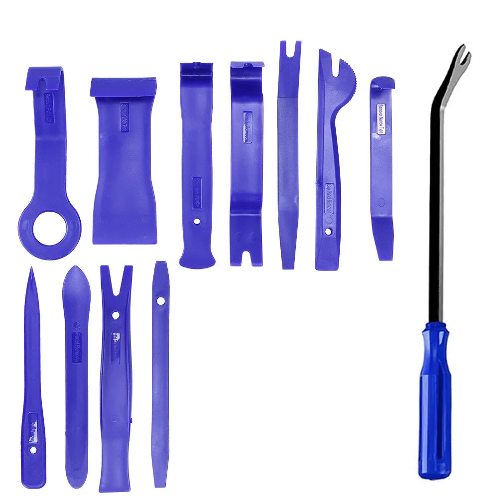 Car Interior Removal Kit - Easy To Pry Fasteners -Non-Scratch Remove Door Clips And Audio Instrument Panel
