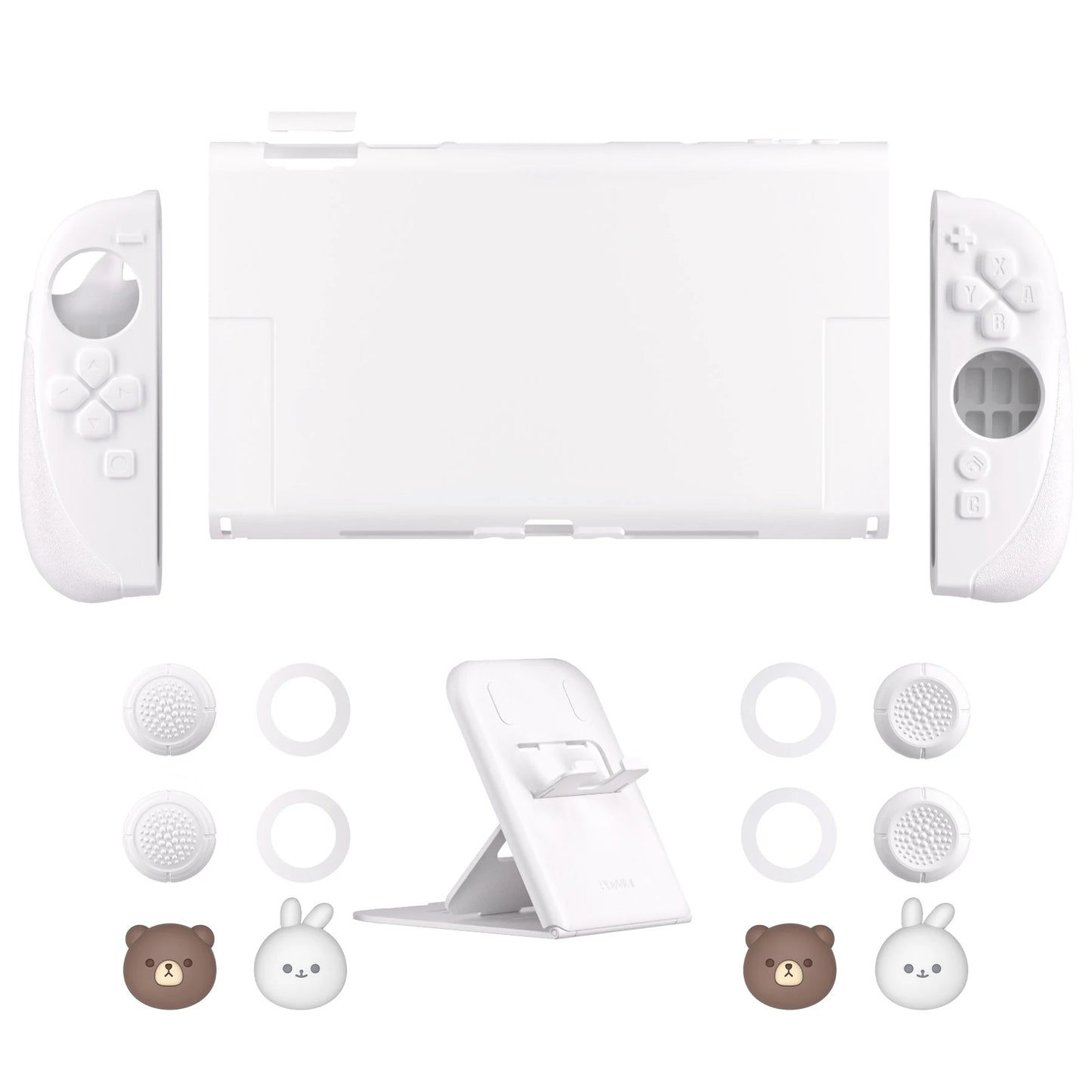 PlayVital Ranger Dockable Silicone Grip Case with Hard Shell Cover for Nintendo Switch 2 Full-Body Cover with Stand & Thumb Grip