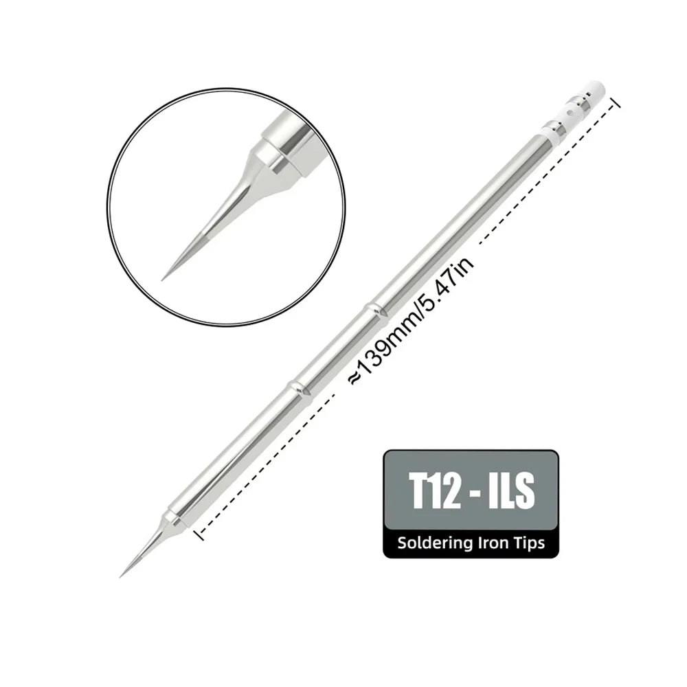 T12-ILS Soldering Tip Replacement Compatible with SL108 T12 Soldering Station Hakko FX951 FX-950 Soldering Workstations