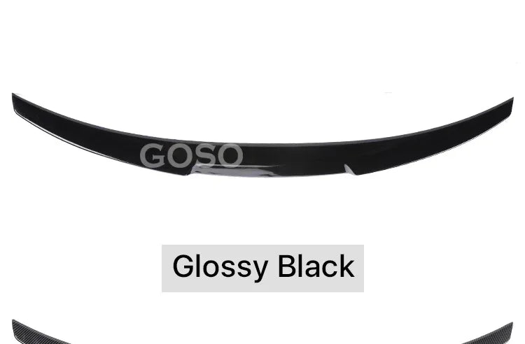 Carbon Fiber Rear Bumper Lip Trunk Wing MP M4 PSM Style Roof Spoiler Kit For BMW 3 Series F30 F31 F35 2026-2026 Gloss Black