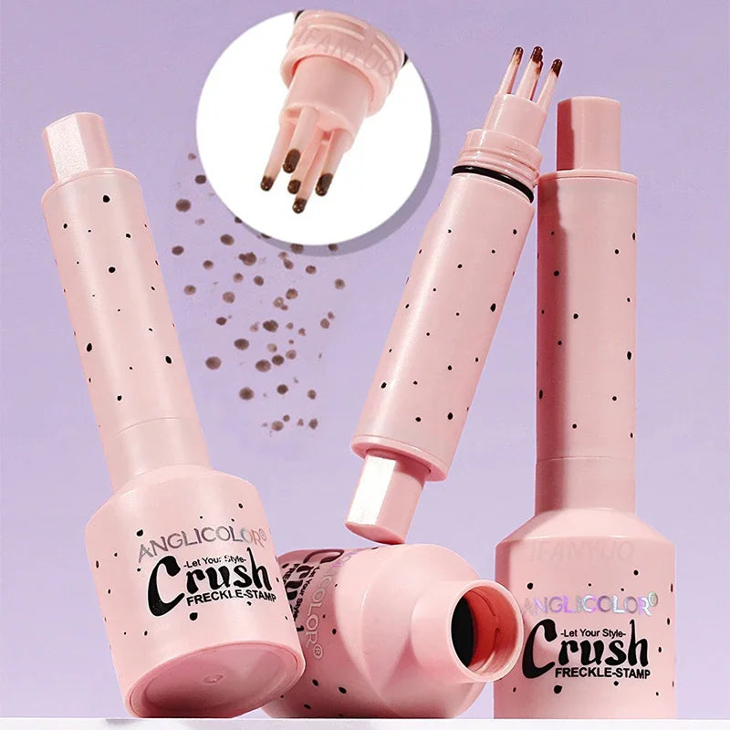 Liquid Air Cushion Freckle Stamp Pen Five-point Head Freckle Natural Simulation Fake Dot Spot Pen Waterproof Lasting Makeup