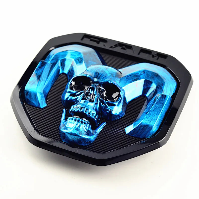 Modified ABS Skull Car Rear Logo Emblem for Dodge 2019 RAM 1500 2500 3500 Sport Laramie Rebel Big Horn 4x4 Tail Trunk Sticker