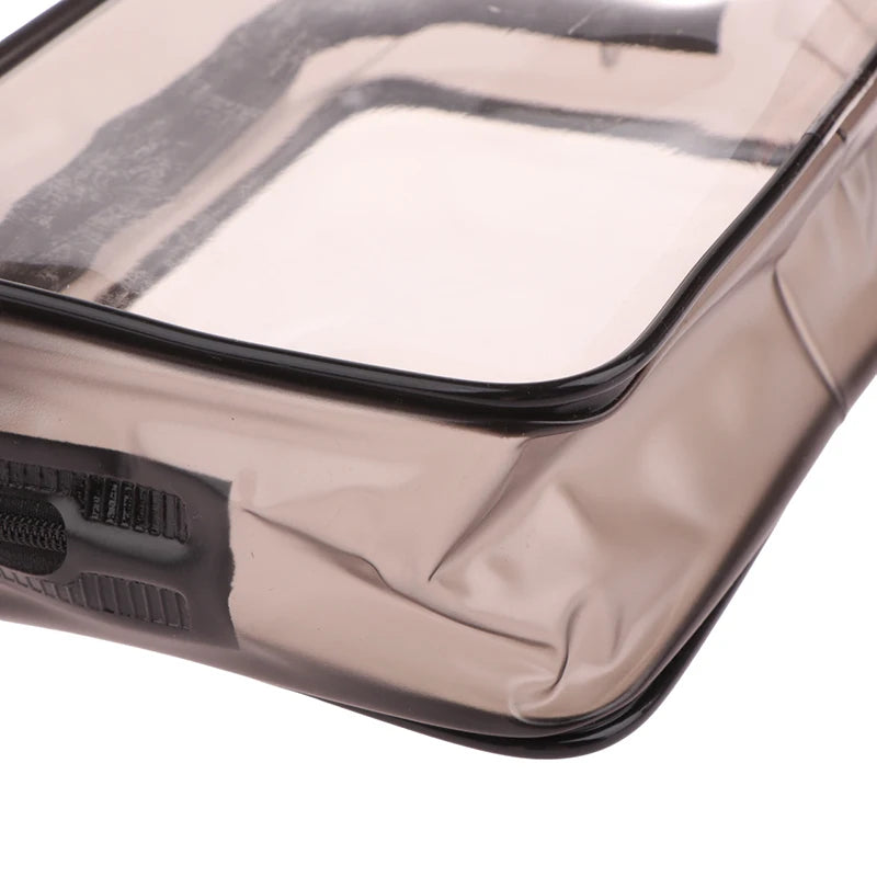 1Pc Clear Makeup Bag Fashion Transparent Travel Portable Mini Wash Storage Bags Women Zipper Organizer Cosmetic Bag
