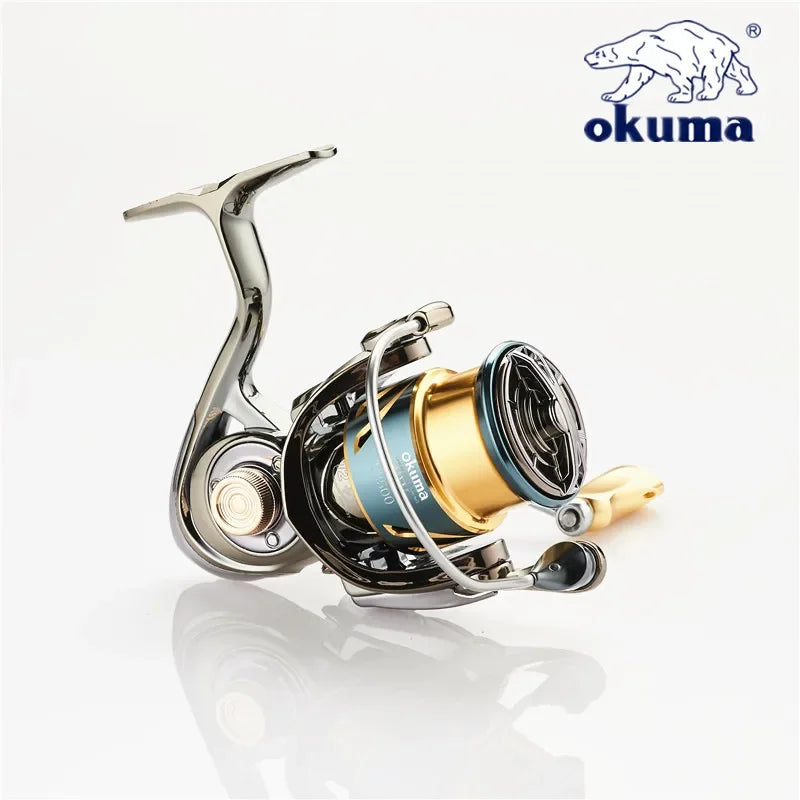 OKUMA all metal fishing reel shallow line cup rotating wheel 15KG anti seawater corrosion rotating reel1000-5000