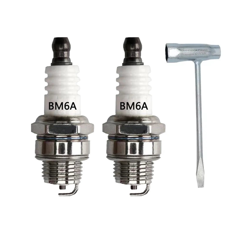BM6A Spark Plug Replaces M7/L7T/CJ8/1560 Glow Plug Small Engine For 2 Stroke Chainsaw Lawn Mower Brush Cutter Strimmer Engine 25