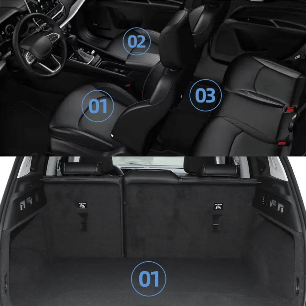for Chevrolet Chevy Colorado 2015 - 2022 Car Floor Mats 3D TPE Foot Pad Set All Weather Auto Accessories