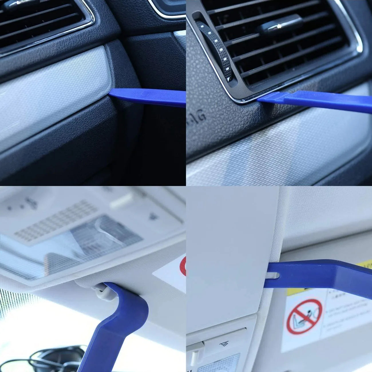 Car Interior Removal Kit - Easy To Pry Fasteners -Non-Scratch Remove Door Clips And Audio Instrument Panel