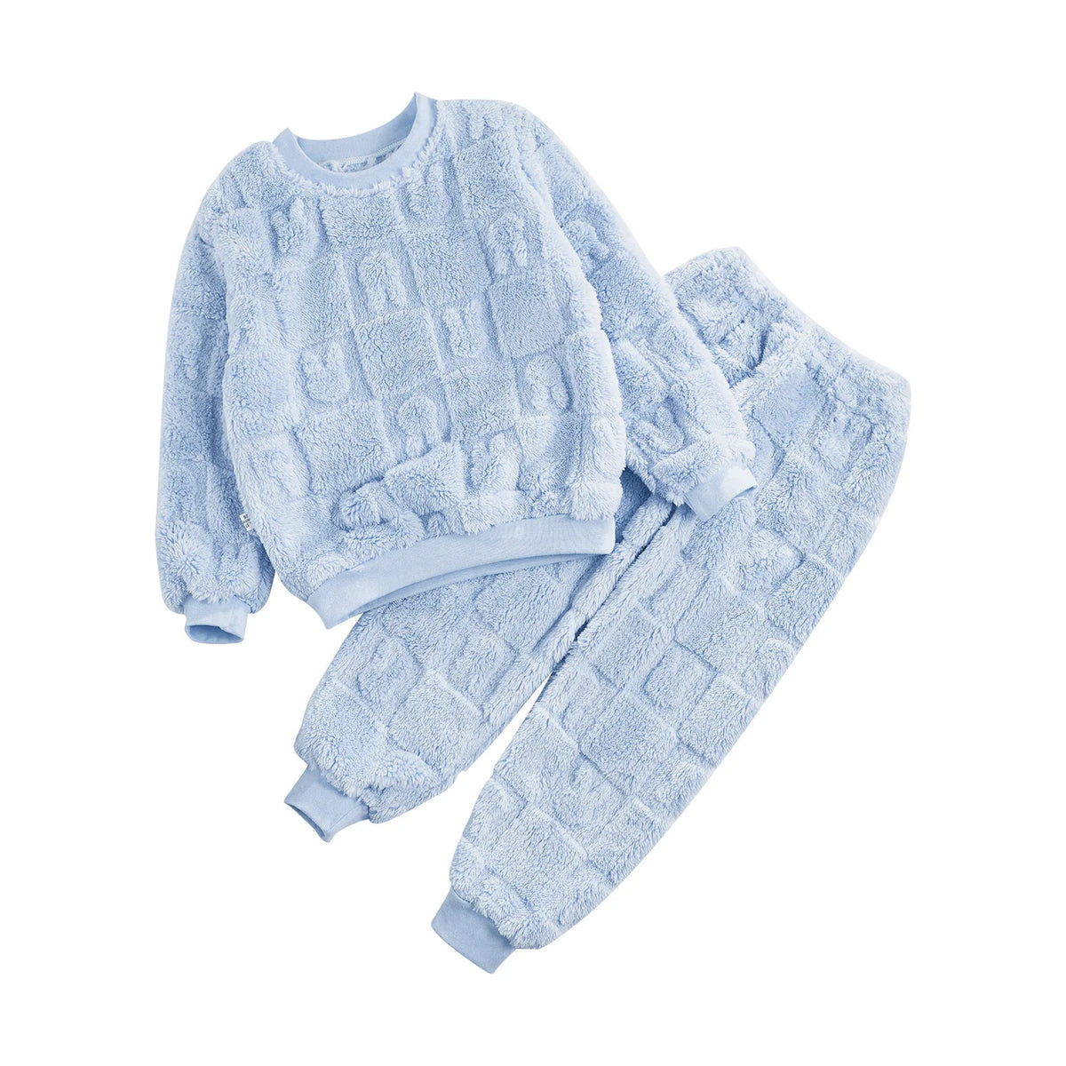 Kids Flannel Pajama Set - Long Sleeve Top and Pants for Boys and Girls - photo 4