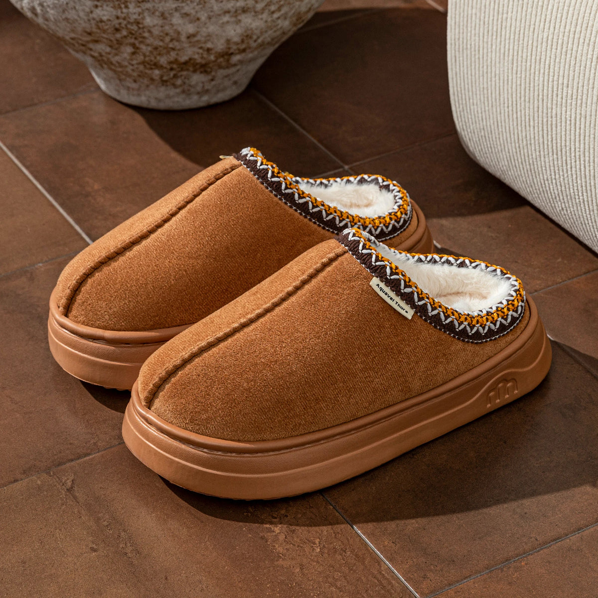 Unisex Fuzzy Slipper Boots - Anti-Slip Plush House Shoes - photo 2
