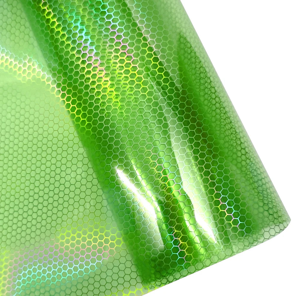 Car Laser Honeycomb Headlights Taillight Lamp Vinyl Wrap Automobile Headlight Tint Waterproof Film Fog Light Taillight Stickers