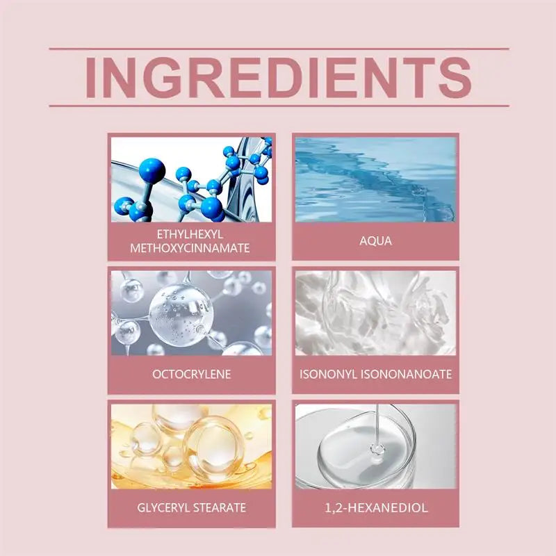 Sunscreen Spf 50+ Anti-Aging Reduce Sun Spots Relieve Redness Sun Protection Whiten Hydrating Moisturizer Oil Control Skin Care