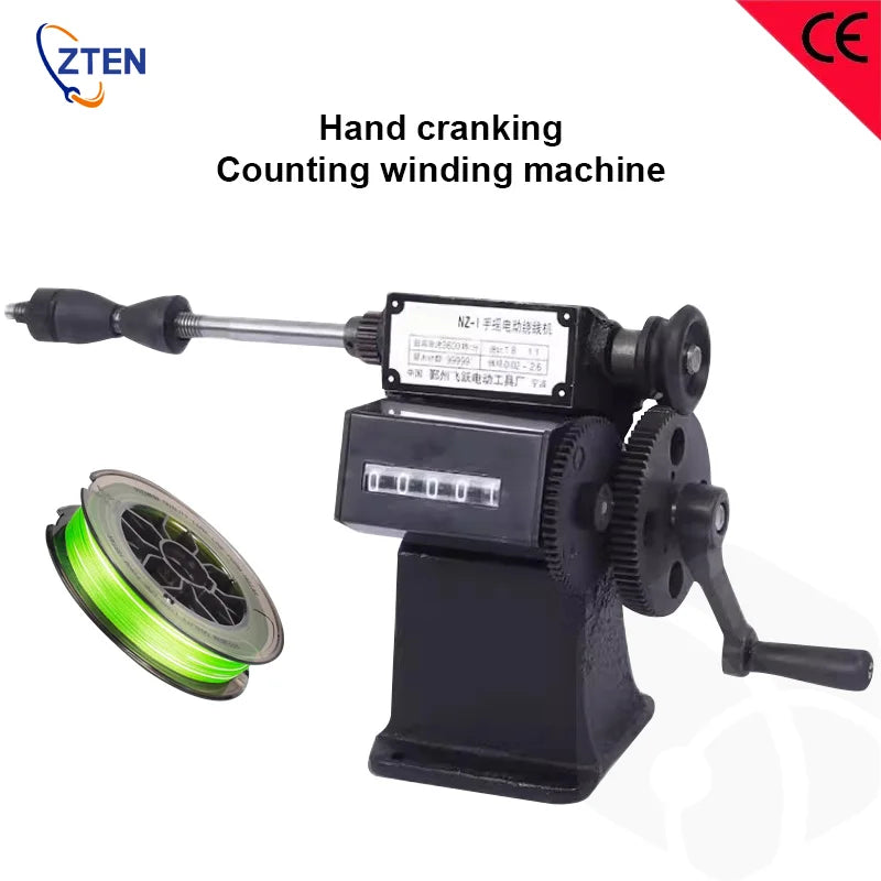 NZ-1 Hand Cranked Coil Winding Machine – Mechanical Counter Small Winding Tool
