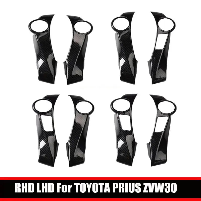 RHD LHD For TOYOTA PRIUS ZVW30 Prius 30 Car Center Console Steering Wheel Control Panel Interior Decoration Accessories