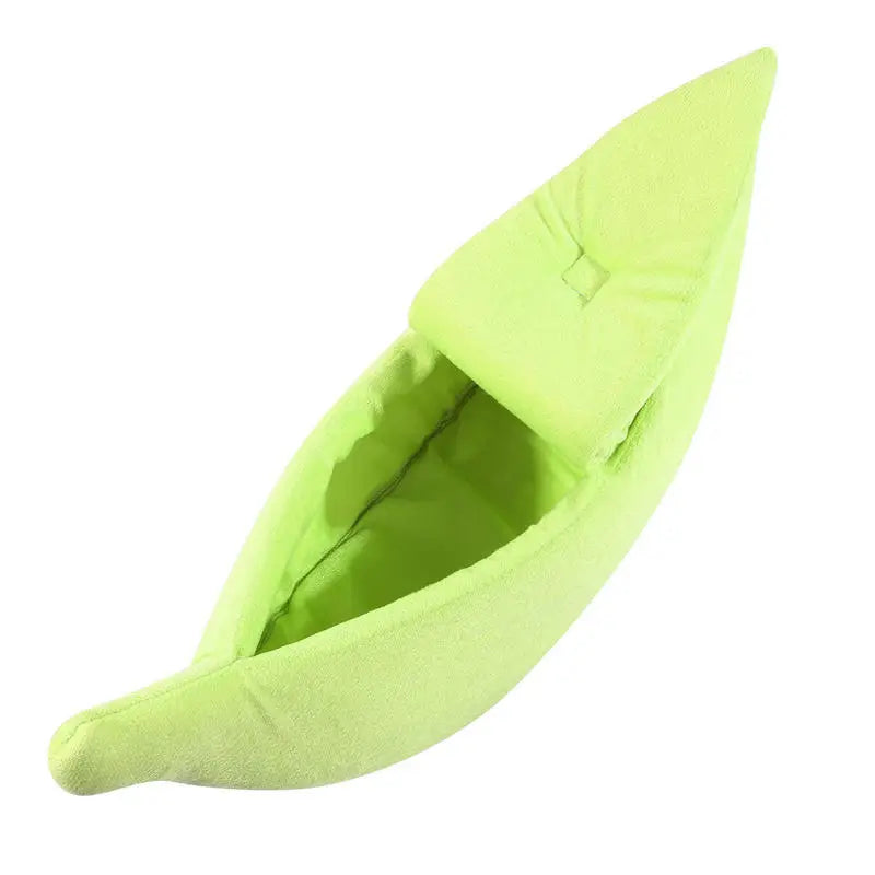 Banana‑Shape Cat Bed Deep Sleep Comfort Winter Warm Cat House Creative Indoor Small Pet Rest Cushion For Cats Dogs