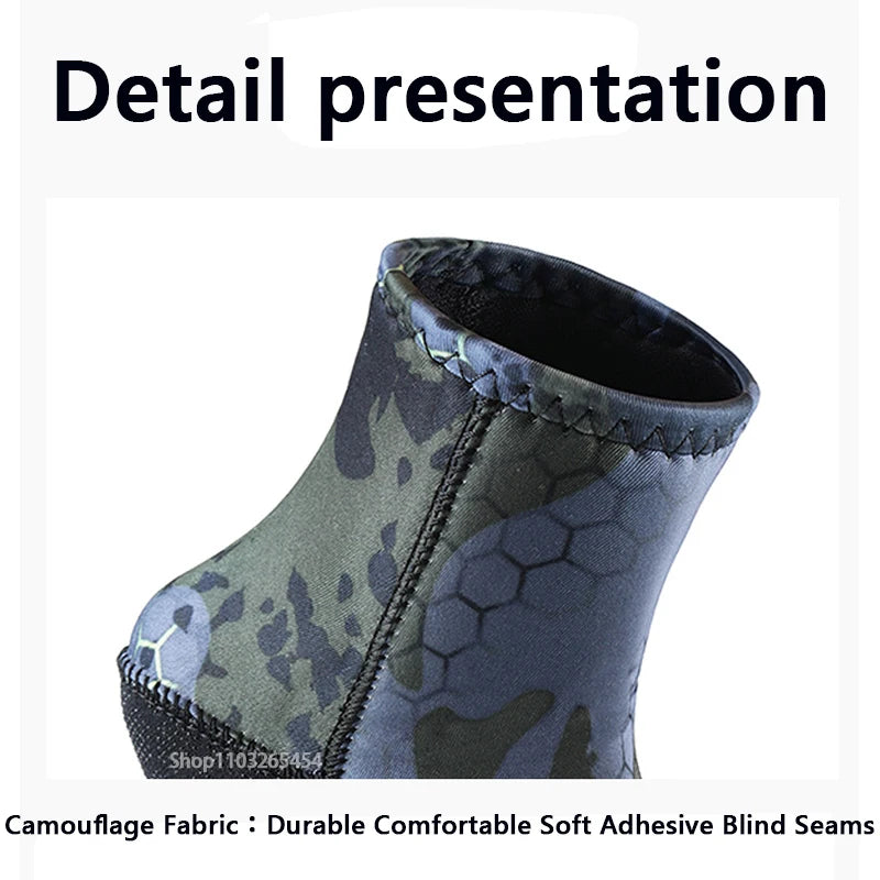 5mm Neoprene Diving Socks — Anti-Slip Surf & Beach Booties for Water Sports
