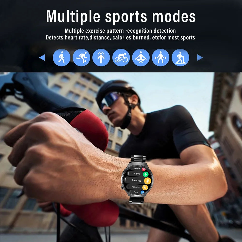 G.L Wear 2026 New Men's Smart Watch HD Display Health Tracking Bluetooth Calling Voice Assistant Sports Smartwatch