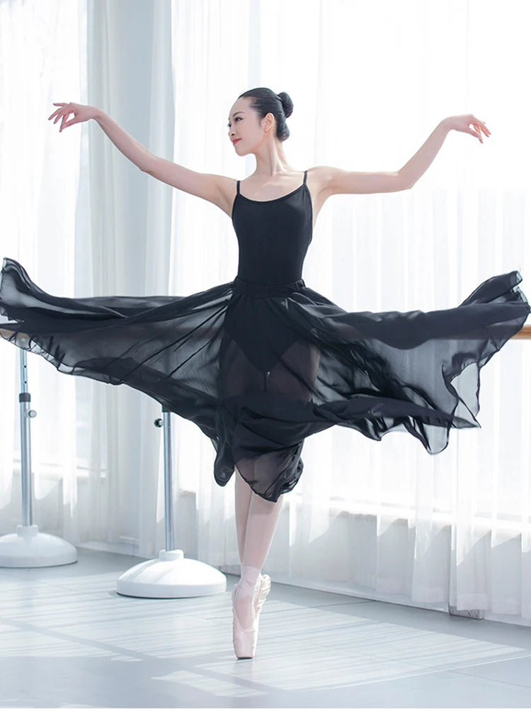 Full-skirt ballet practice dress