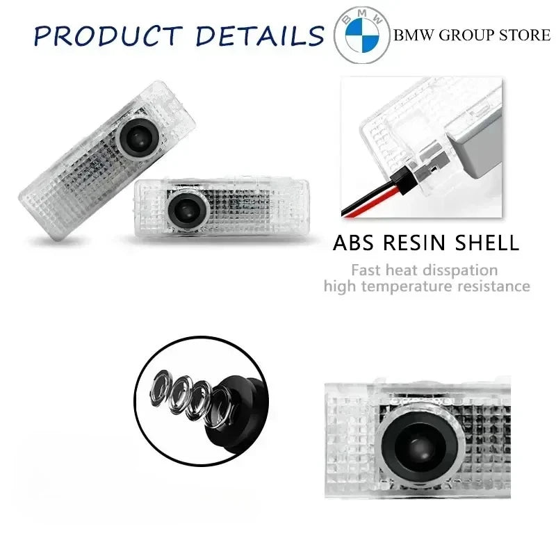 BMW LED Door Welcome Lamp 2/4pcs for 1 2 3 4 5 6 7 Series