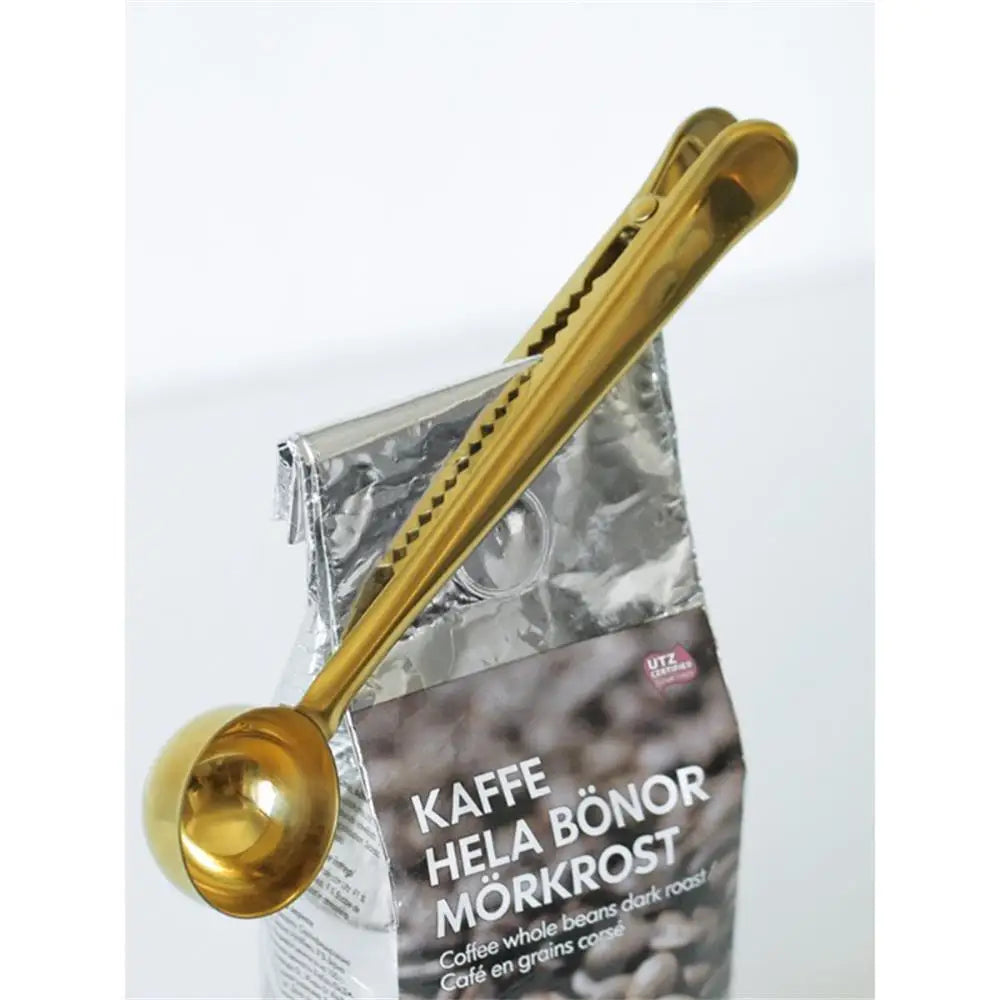 2-in-1 Stainless Coffee Scoop with Bag Clip - Powder Measuring Spoon - photo 4