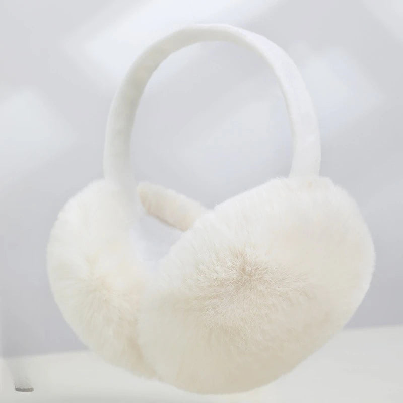 Plush Earmuffs for Women, Winter Warm Faux Fur Ear Warmers, Fashionable Ear Muffs for Cold Weather, Outdoor Skiing & Daily Wear,
