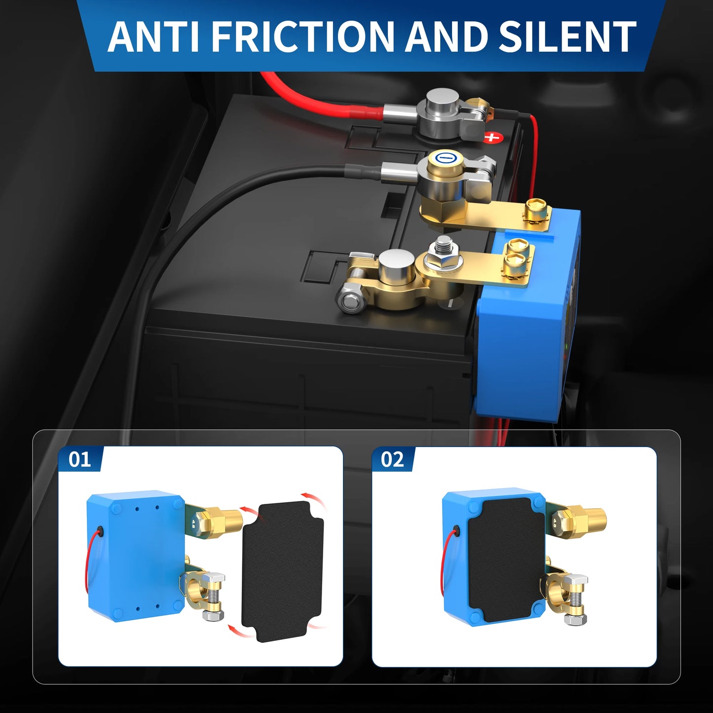 Remote Battery Disconnect Kill Switch 12V 240A - Side Mount