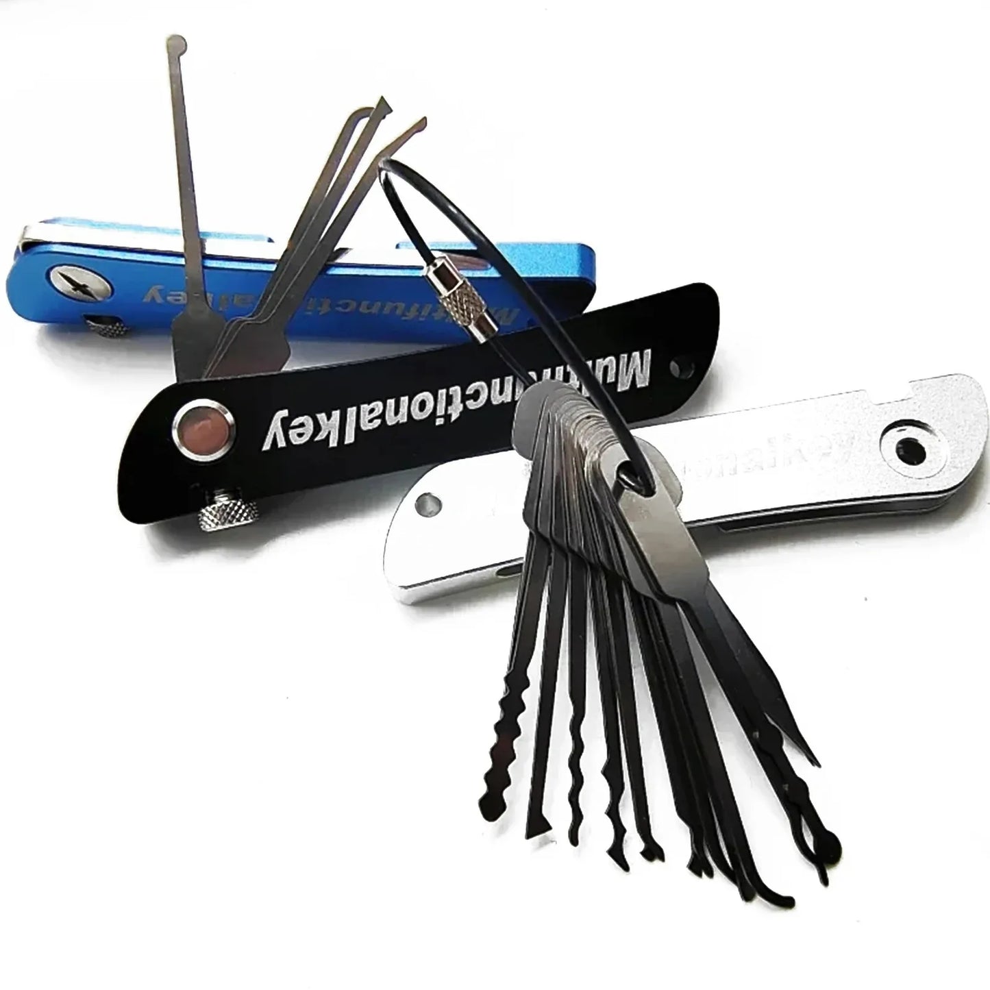 21pcs Compact Lock Picking Set Rust-resistant Versatile Door Open Keys Key Replacement Convenient Mini Hooks Remover Kit
