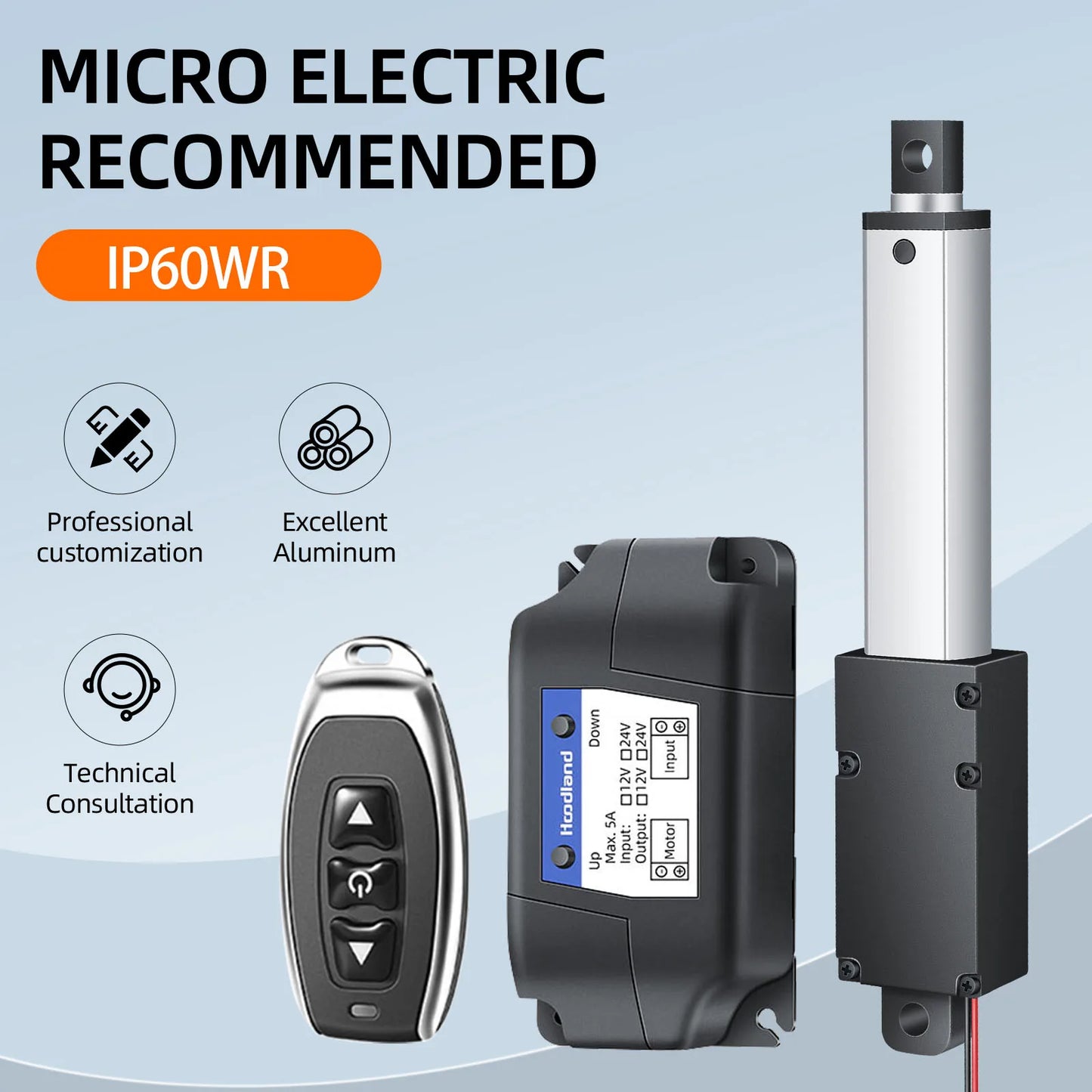 Mini telescopic linear actuator small micro 6V/12V/24VDC electric reciprocating lifting linear actuator suitable for robots