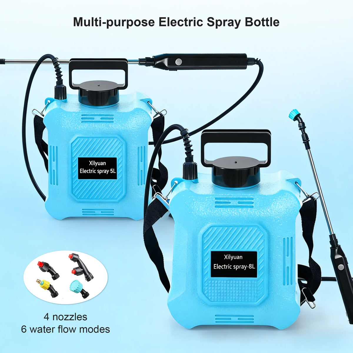 2026 Upgrade Electric Sprayer with Handle Retractable Wand Portable Multi-purpose Garden Sprayer for Farms Orchard Lawns Gardens