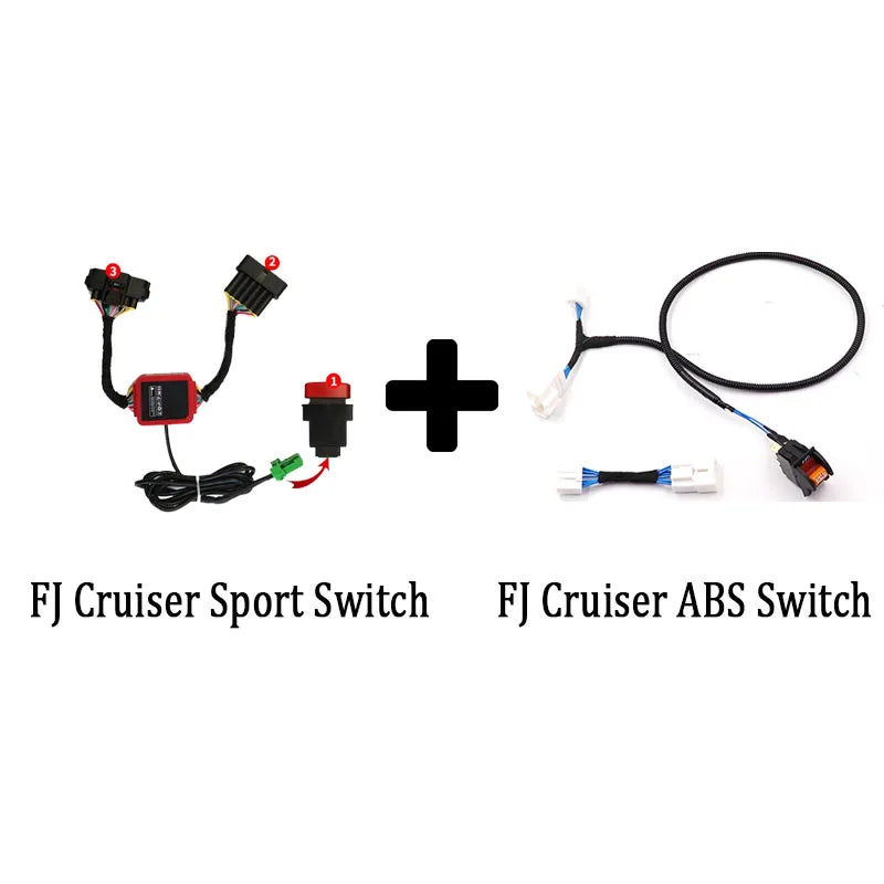 ESP Anti-Skid ABS Switch FJ Sports Switch Compatible with 07-23 Toyota FJ Cruiser Mud Escape Switch to Enhance Performance Sport