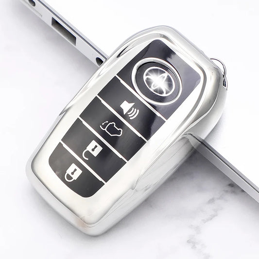 TPU Smart Key Case Cover for Toyota Camry RAV4 Corolla (3/4 Button)