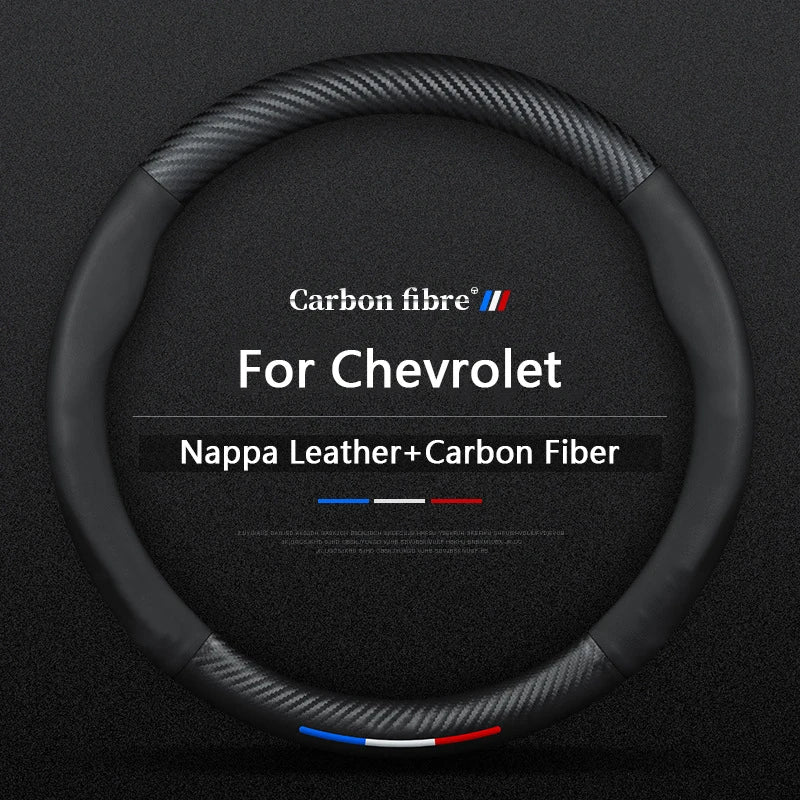 For Chevrolet Aveo Bolt Onix Cruze Spark Cavalier Colorado Lacetti Trailblazer Silverado Tahoe Traverse Car Steering Wheel Cover