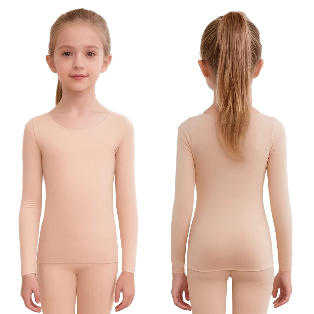 Girls Seamless Thermal Top - Long Sleeve Base Layer for Dance Practice - photo 9