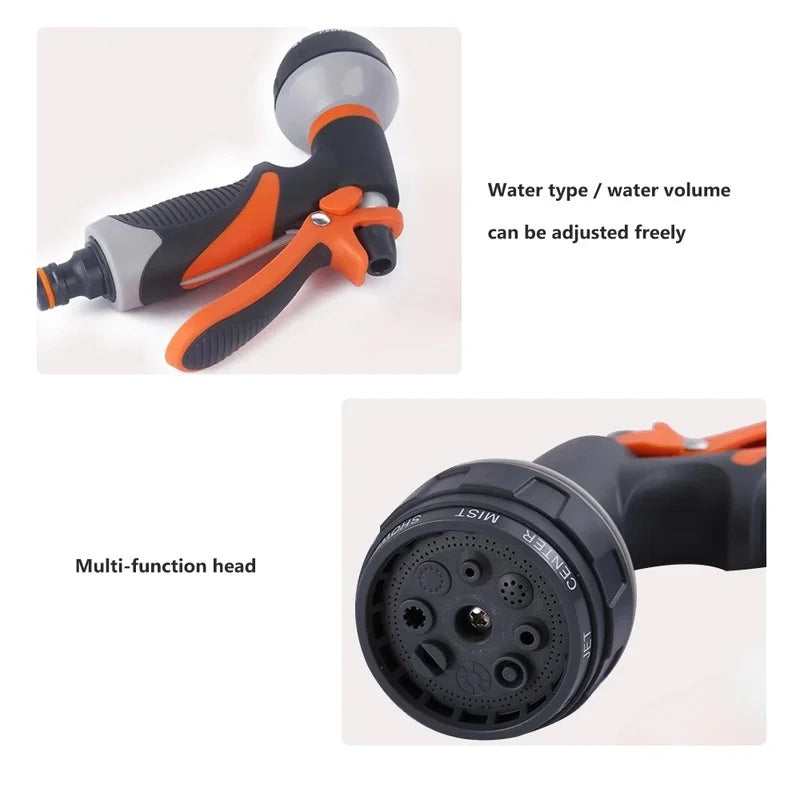 Adjustable High-Power Garden & Car Hose Nozzle — Water Spray Gun