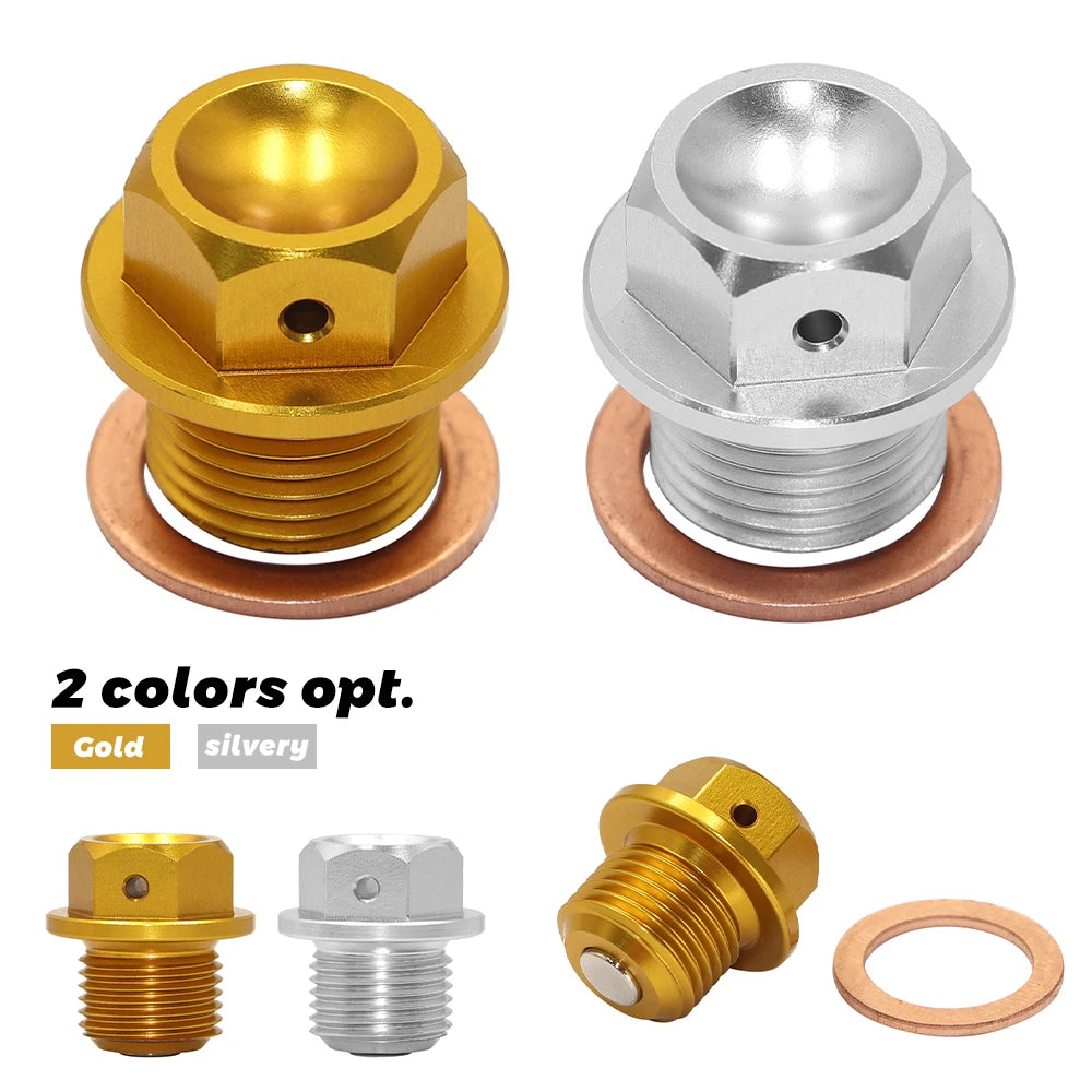 M14 Power Magnetic Oil Drain Plug Bolt Oil Sump Plug  For Suzuki GSX-R 600 750 1000 1100 400R GSX-S750 1000 Hayabusa GSX1300R