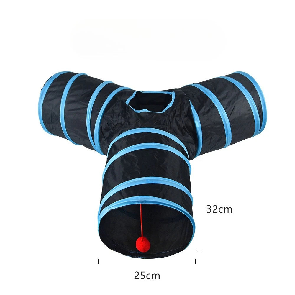 Foldable Cat Tunnel Toy - Breathable S & T Shape Play Tunnel – photo 7