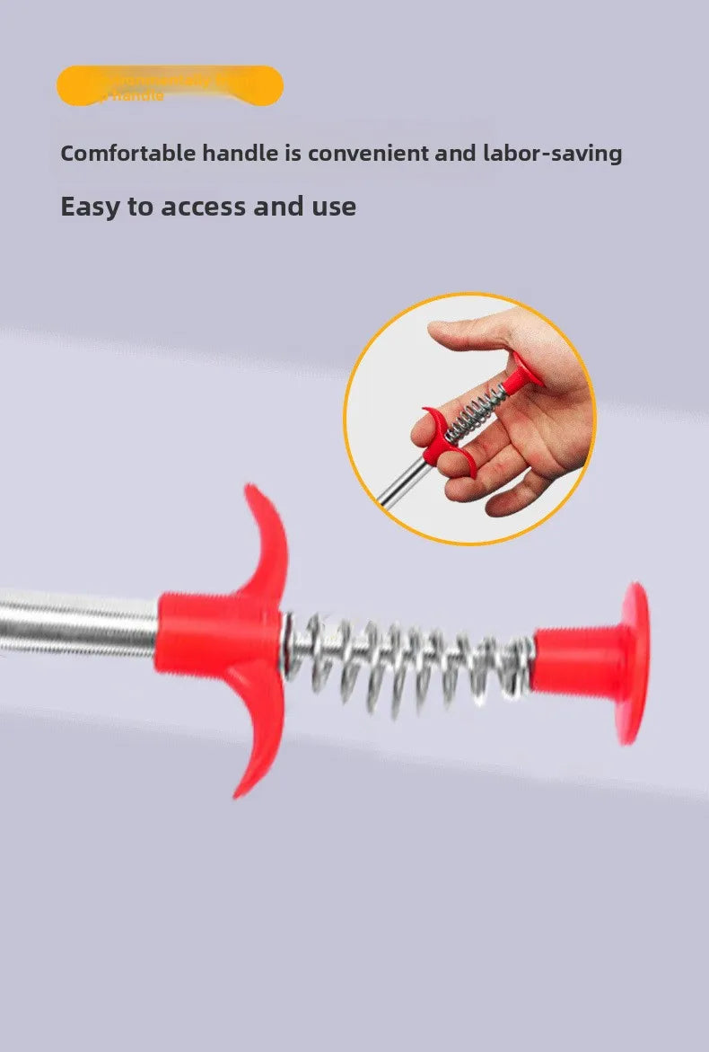 Pipe Unblocker Uncover Pipes Heavy Duty Four Jaw Opener Manual Clamping Drain Cleaner Telescopic Sewer Dredging Tool