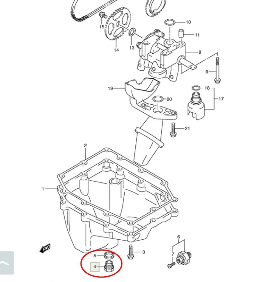 M14 Power Magnetic Oil Drain Plug Bolt Oil Sump Plug  For Suzuki GSX-R 600 750 1000 1100 400R GSX-S750 1000 Hayabusa GSX1300R