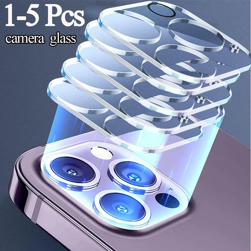 Camera Lens Protector for iPhone 17, 16, 15, 14, 13, 12, 11 Pro Max – Tempered Glass Lens Cover
